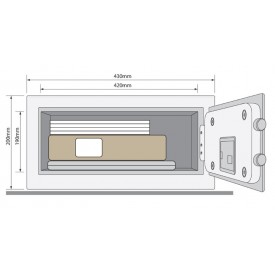 Sejf domowy YALE YLV/200/DB2 laptop
