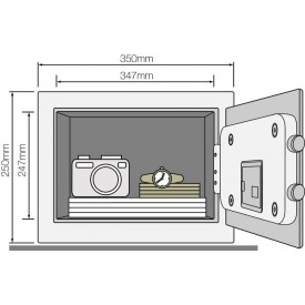 Sejf domowy YALE YSG/200/DB2 kompaktowy