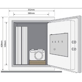 YFM/420/FG2/B - duży dokumentowy sejf ognioodporny