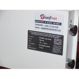 PROMET Sejf TM 25, klasa S1