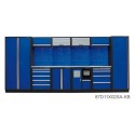 Zestaw mebli warsztatowych KING TONY 87D11X02SA-KB - niebieski